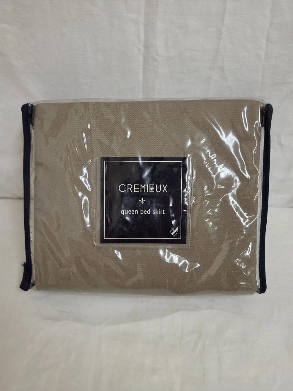 Cremieux Classic Twill Queen Bed Skirt Khaki 18” Drop New in Package